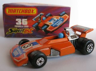 Vintage 1975 Matchbox " Formula 5000 " Nmib No 36 Superfast