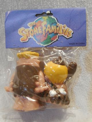 Flintstones The Stone Families Rubber Squeak Toys - Barney & Bamm - Bamm Rubble 2