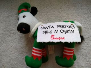 Chick - Fil - A Plush Santa Prefurs Milk N Chikin