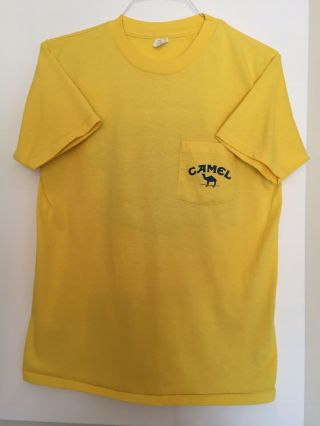 Vintage Yellow Joe Camel T Shirt ‘smooth Character’ Size L