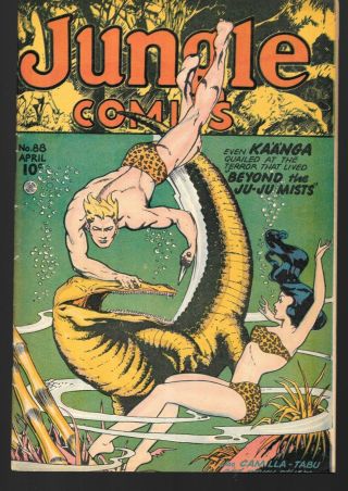 Jungle Comics 88 April 1947 Fiction House Kaanga Camilla Tabu Gga Good Girl Art
