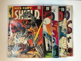 Nick Fury 2 3 5 8 9 12 Vf 8.  0 Marvel Comics 1968 1st Series Silver Age Run Nr