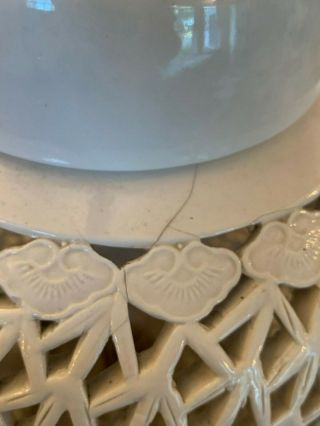 Wonderful Antique Chinese Blanc de Chine Porcelain Ginger Jar Lamp 3