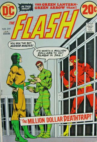 The Flash 219 Dc Comic Bronze Age 1973 Fn,