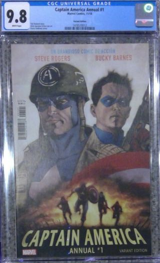 Captain America Annual 1 Variant - Cgc 9.  8