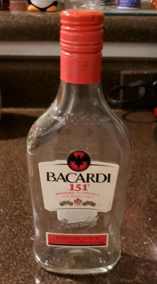Bacardi 151 (375 Ml) Empty Bottle