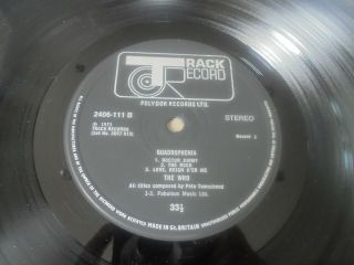 The Who - Quadrophenia 1973 UK DOUBLE LP TRACK MOD 7