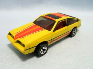 Rare Vintage 1982 Mattel Hot Wheels Yellow Pontiac J - 2000 Blackwall Hong Kong
