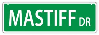 Plastic Street Signs: Mastiff Drive (bullmastiff) | Dogs,  Gifts