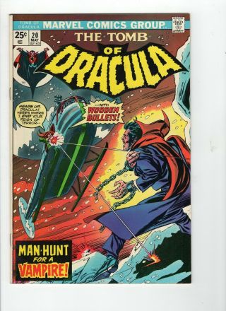 Tomb Of Dracula 20 Vf/nm 9.  0 Off White To White Pages