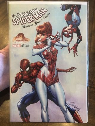 The Spiderman Renew Your Vows 1 J Scott Campbell Variant Rare