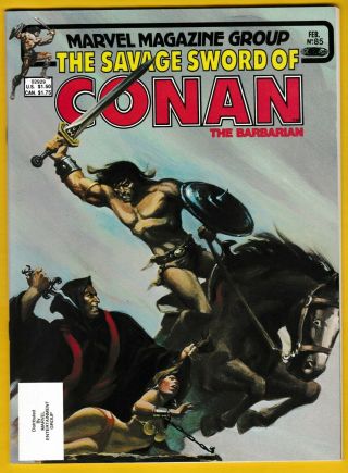 1983 Savage Sword Of Conan 85 [ Nm/mint 9.  8] Great Cover Cgc Worthy