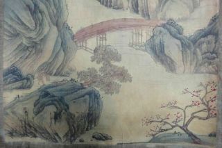 Very Rare Old Large Chinese Hand Painting Landscape 