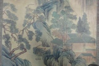 Very Rare Old Large Chinese Hand Painting Landscape 