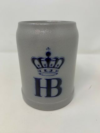 Vintage Hb Munchen.  5 L Ceramic Beer Mug Stein Made In Germany