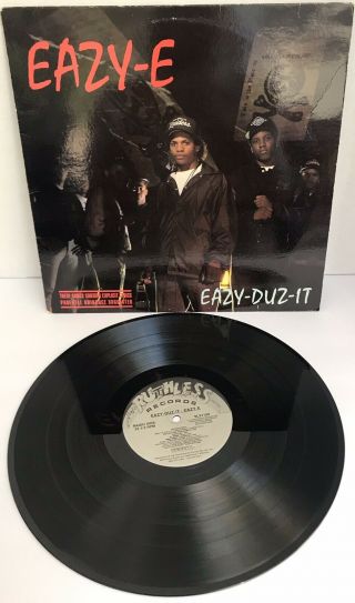 Eazy E 1988 Eazy Duz It Vinly Record Album Ruthless Dr Dre Ice Cube Nwa