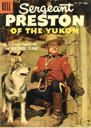 Rare Dell Comic Sergeant Preston Of The Yukon 