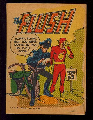 The Flash Krazy Little Comic Nn Topps Giveaway Not In Guide Dc 1967 Vf -