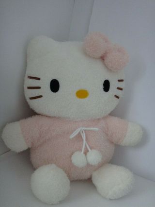 Hello Kitty Cat Sanrio Smiles Plush Doll Toy Soft Toy/pillow 15 " T