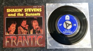 Shakin’ Stevens And The Sunsets Frantic 1975 Dutch Ep - P/s In