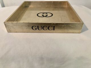 Gucci Counter Store Display Tray Watch Perfume Tray Jewelry Box Gg - Gold Flakes