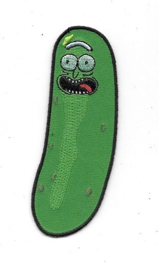 Rick And Morty Animated Tv Series Pickle Rick Image Embroidered Patch