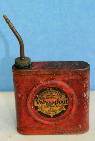 Vintage Valvespout Oil Can By Muller & Co - Mancave Etc