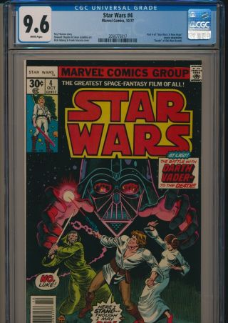 Marvel Comics Star Wars 4 1977 Cgc 9.  6 White Pages Hope Movie Adaptation