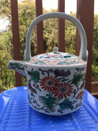 Antique Early 20th C Chinese Teapot Porcelain