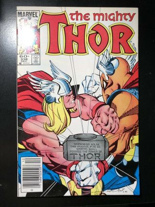 The Mighty Thor 338 1983 Marvel Comics 2nd Appearance Beta Ray Bill