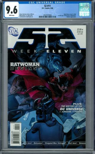 52 11 Cgc 9.  6 (w) 1st Full Appearance Of Kate Kane As Batwoman