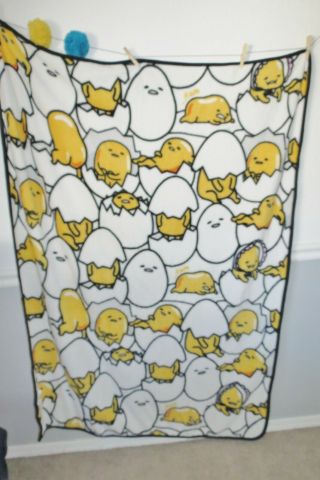 Sanrio Gudetama Lazy Egg Northwest Bedding Plush Fleece Throw Blanket 40x60 "