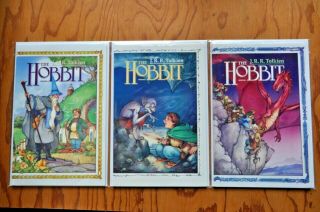 The Hobbit,  Volumes 1,  2,  3,  1989,  All First Printings.