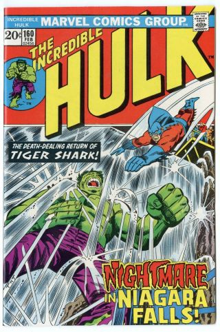 Hulk 160 Nm 9.  4 White Pages Vs.  Tiger Shark Marvel 1973
