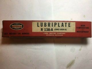 Vintage (almost full tube) Rotunda Lubriplate No.  R138 - A - Ford w/box 2