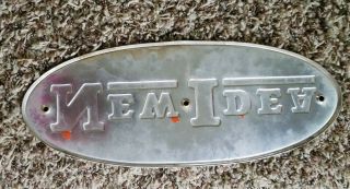 Rare IDEA metal name plate Orange Emblem Combine Corn Picker Farm Sign 14 