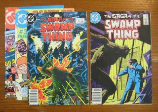 Saga Of The Swamp Thing S 20 21 - Alan Moore Vg/fn Fn -,  Dc Sampler 2 3