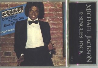 Michael Jackson 9 Singles Pack Mj1 Rare Black Version Ex Con 7” Red Vinyl