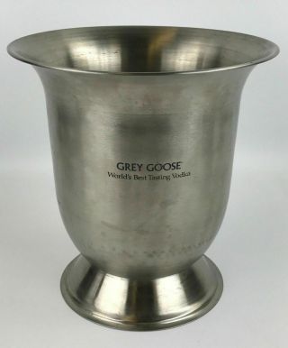 2008 Grey Goose Vodka Stainless Steel Metal Champagne Ice Bucket Bowl