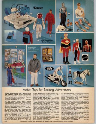 1978 Paper Ad Six Million Dollar Man Kenner Toy Bionic Woman Pulsar Electroman