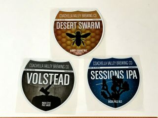 (16) Micro Craft Beer Labels Sticker Coachella Valley Ca Desert Swarm Phoenix