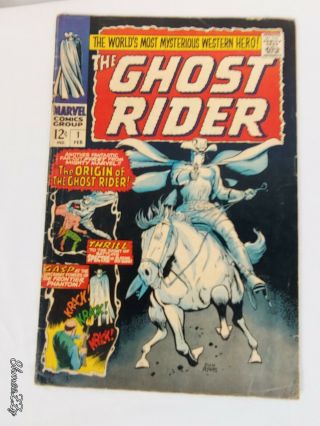 Ghost Rider 1 Origin & 1st App Of The Ghost Rider Carter Slade