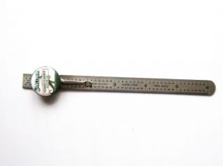 Vintage Upcycled 6 Inch Pocket Ruler Sinclair Motor Oil Advertising Made U.  S.  A.