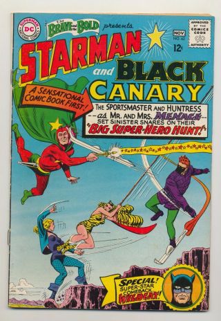 Brave And The Bold 62 (1965) Vg (4.  0) Starman & Black Canary Gardner Fox