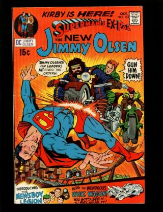Supermans Pal Jimmy Olsen 133 Fn Kirby 1st Morgan Edge Newsboy Legion Superman