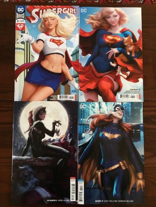 Batgirl 31 Supergirl 19 26 Catwoman 6 Artgerm Covers 1st Prints Variant Editions