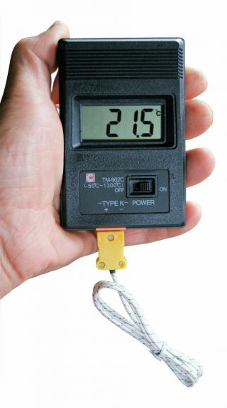 Tm - 902c K Type Digital Thermometer - 50°c To 1300°c With Thermocouple Sensor