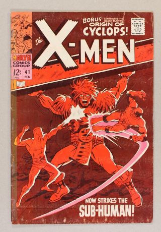 Uncanny X - Men (1st Series) 41 1968 Gd 2.  0