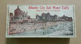 Nat Newman Salt Water Taffy,  Atlantic City,  N.  J. ,  Vintage Box,  1920 