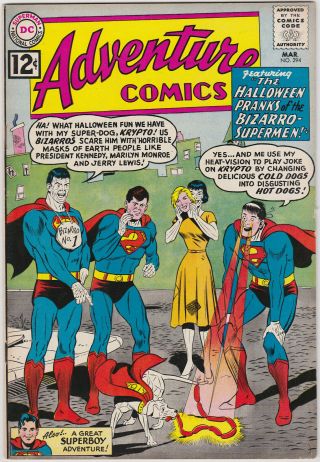 Aaventure Comics 294 1962 Vf,